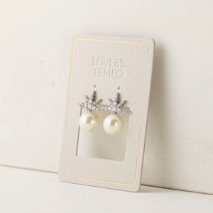 Lover’s Tempo Pearl and Silver earrings NWT